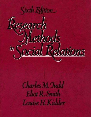 Research methods in social relations