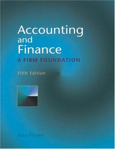 Accounting and Finance : A Firm Foundation