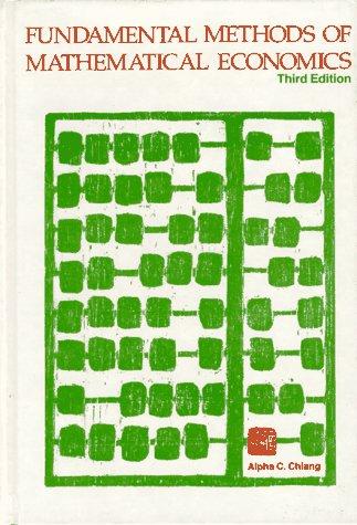 Fundamental methods of mathematical economics