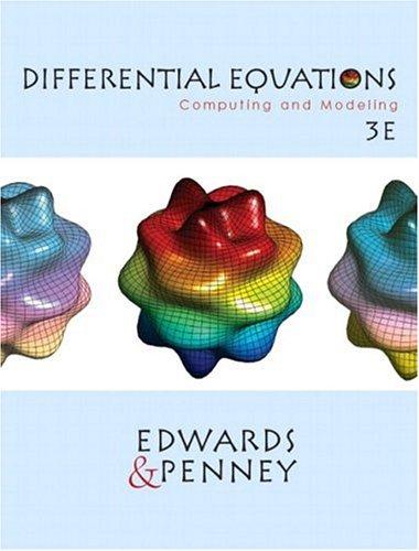 Differential eguations and boundary value problems:computing and modeling