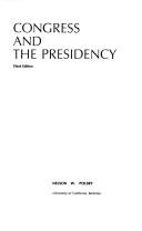 Congress and the Presidency