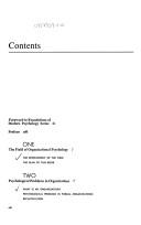 Organizational psychology
