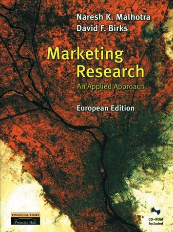 Marketing research: an applied approach