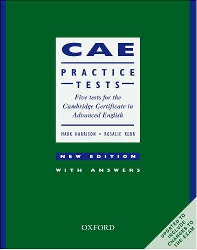 Certificate in advanced English] CAE. Practice tests