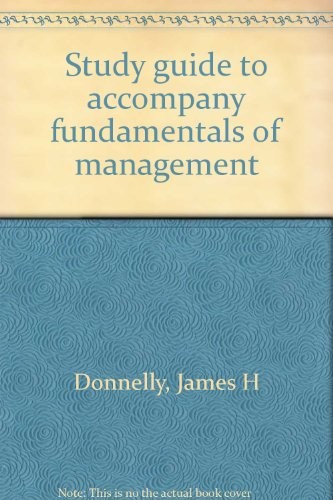 Fundamentals of management