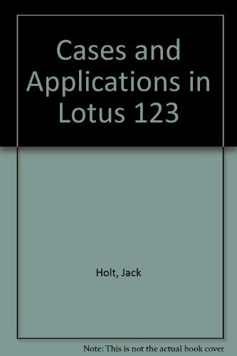 Cases and applications in Lotus 1-2-3