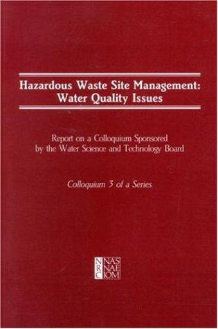 Hazardous waste site management: water quality issues