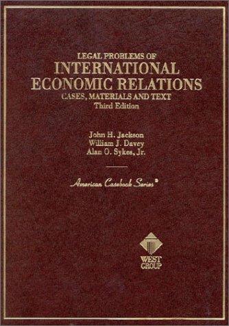 Legal problems of international economic relation