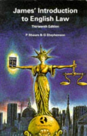 James' Introduction to English law