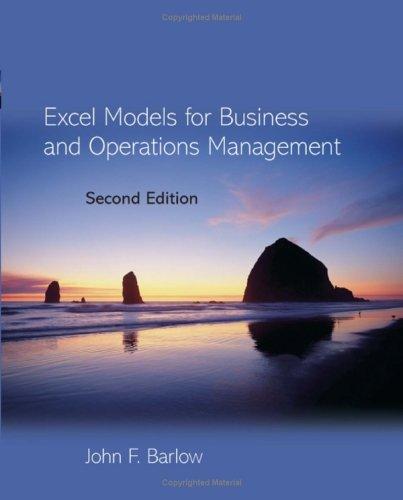 Excel models for business and operations management