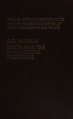 Error analysis in numerical processes