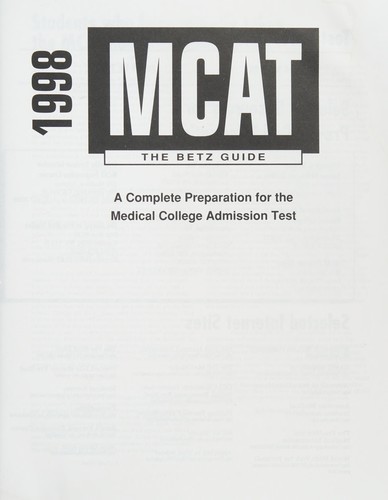 MCAT the betz guide 1998