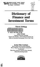 Dictionary of finance and investment terms