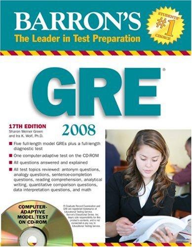 Barron's GRE® . Graduate record examination 2008