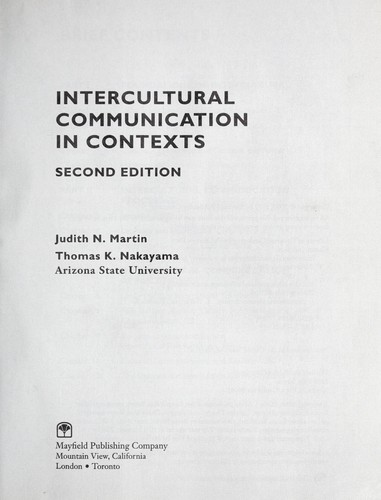 Intercultural communication in contexts