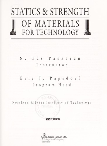 Statistics and strength of materials for technology