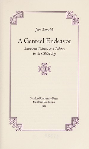 A Genteel Endeavor