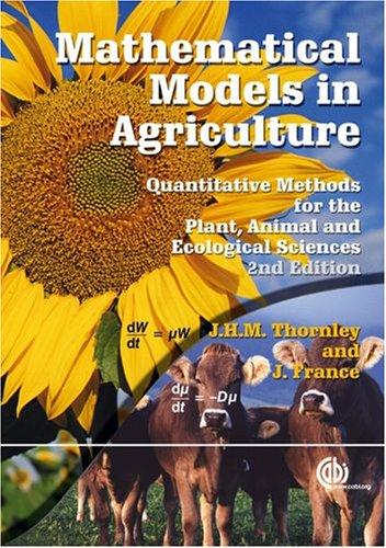 Mathematical models in agriculture