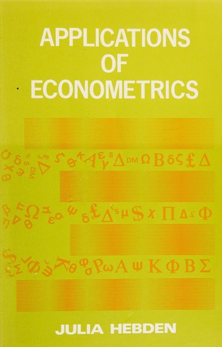 Applications of econometrics