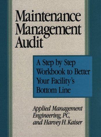 Maintenance management audit