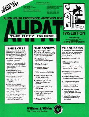 AHPAT Allied health professions admission test:  the betz guide