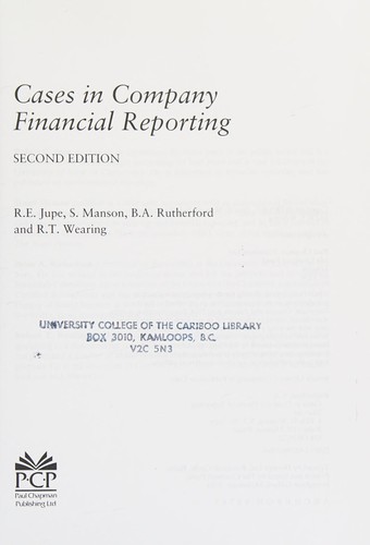 Cases in company financial reporting