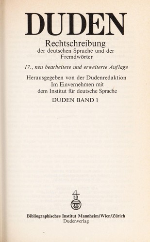 Duden.In 10 Banden B.1 -