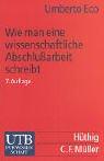 Wie man eine wissenschaftliche Abschlussarbeit schreibt