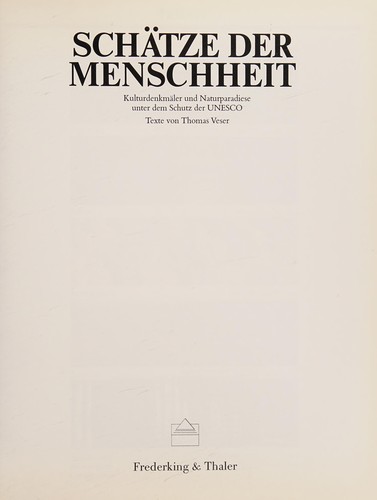 Schatze der Menschheit