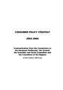 Consumer policy strategy 2002-2006