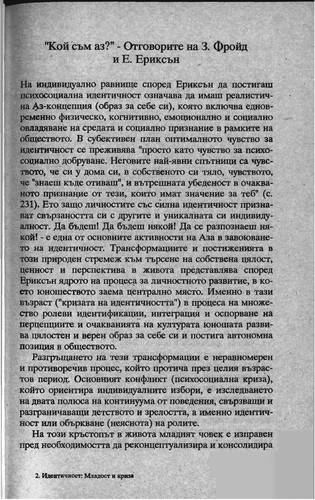 Идентичност, младост и криза