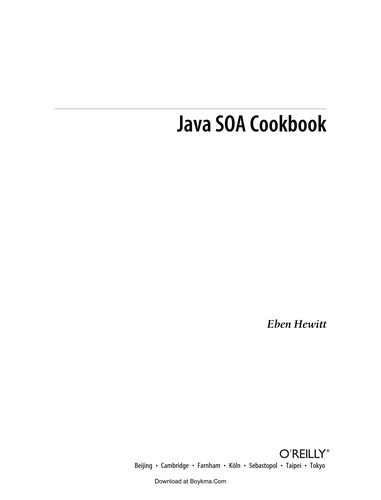 Джава] Java SOA cookbook