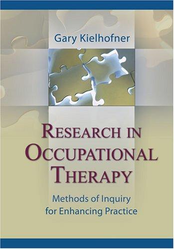 Research in occupational therapy
