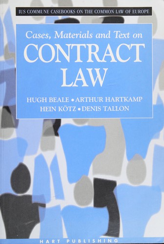 Cases, materials and text on contract law